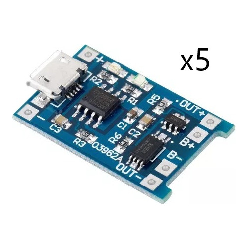 Modulo Carga Tp4056 Micro Usb 5v 1a Bateria Litio Cargador