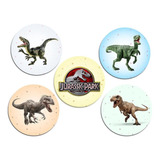 40 Etiquetas Adesivo Jurassic Park 3,5cm