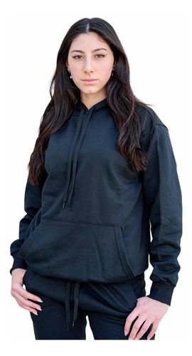 Buzo Canguro Mujer Frizado - Con Capucha - Hoodie Premium