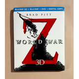 World War Z - Blu-ray 3d + Blu-ray 2d + Dvd Original