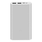 Carregador Xiaomi Power Bank 10000mah Cabo Usb Type-c Cinza