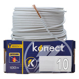 Cable Electrico Cca Konect Calibre 10 Blanco 100 Metros 1pzs
