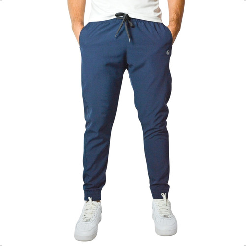 Calça Jogger Masculina Slim Fit Tactel Elastano Academia 