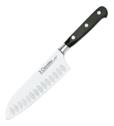 Cuchillo Santoku 17 Cm 3 Claveles 1565 Forge Forjado España