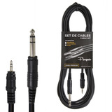 Cable Parquer Plug 6,5 Mini A Plug 3,5 Stereo 10 Metros