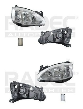 Par Juego Faros Chev Corsa 2008 - 2012 5 Pines Depo Rxc