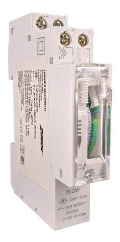 Timer Mecanico Programable Para Riel Din - Zurich