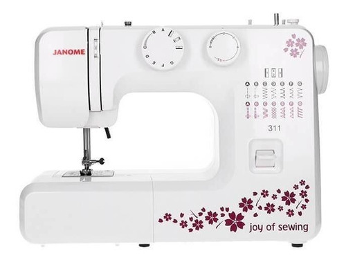 Máquina De Coser Recta Janome 311 Portable Blanca 220v - 240v