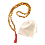 Japa Mala 108 Cuentas Rosario Collar Hindu Madera  