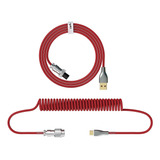 Cable De Teclado Usb Tipo C En Espiral De 1,8 M Estirable