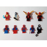 Lote 9 Mini Figuras Lego Spiderman Con Accesorios