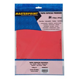 Papel Color Sulfite Liso Offset 120g A4 20 Fls Masterprint Cor Vermelho