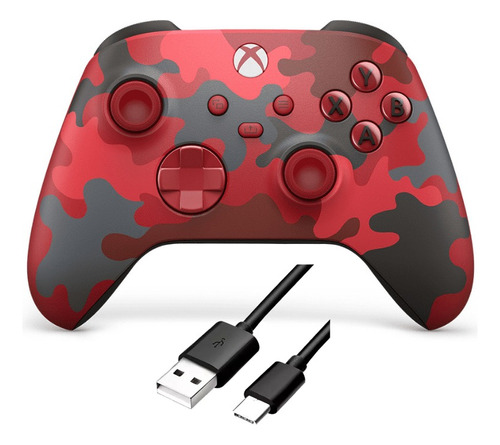 Control Xbox One Series S/x Daystrike Camo + Cable C 2mts