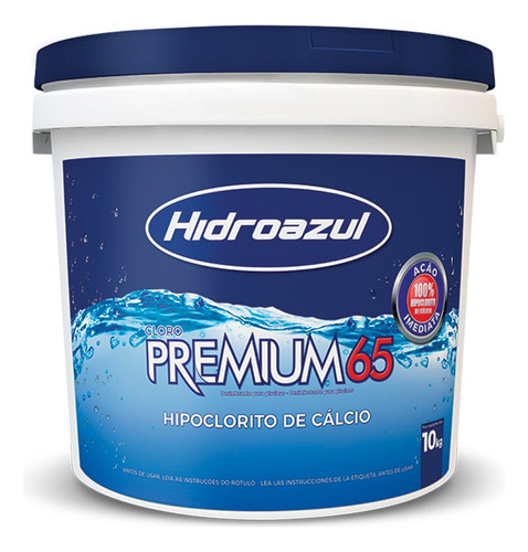 Cloro Hipoclorito De Calcio 65 % - Hidroazul - 10 Kg 