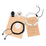 2 Pcs Pulsera Para Pareja Con Imán , Regalo Amor Eterno