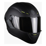 Casco Cerrado Para Moto Kov Forza Solido Negro Mate Tamaño Del Casco Xl(61-62 Cm)