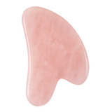 Pedra De Quartzo Rosa Natural Guasha Rosto Facial Pescoço Co