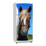 Vinilo Decorativo Heladera Caballo Horse Animales 9