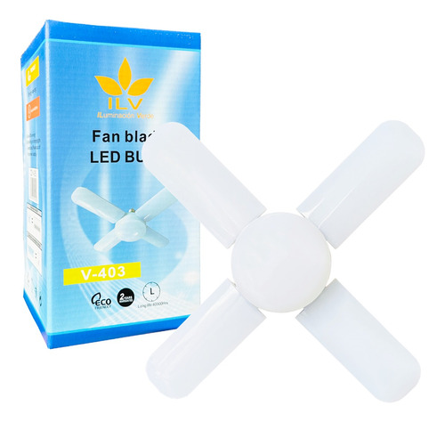 Foco Led Ajustable 75w Tipo Ventilador Luz Blanca