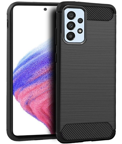 Funda Tpu Fibra Carbono P/ Samsung Galaxy A53 + Templado 5d