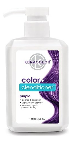 Tinte Para Cabello Keracolor Clenditioner, Morado, Semiperma