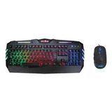 Teclado Y Mouse Combo Gamer Weibo 520 Retroiluminado Usb