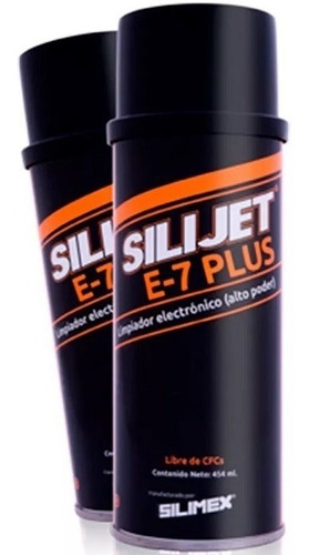 Limpiador Dielectrico Silimex Silijet E-7 Plus Alto Poder 454ml Negro