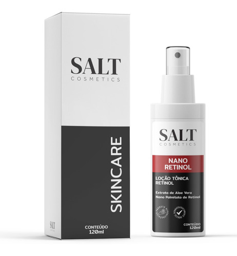 Loção Tônica Nano Retinol Com Aloe Vera - Salt Cosmetics