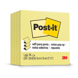 Post-it Refil 76 Mm X 76 Mm 4 Blocos 100 Folhas Cada 3m