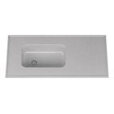 Mesada S/zocalo 120x60 Ms Durafort Bacha Integral Gris Claro