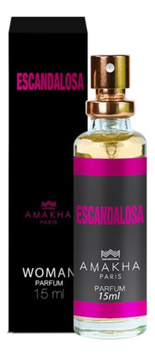 Perfume Escandalosa Amakha Paris Parfum 15ml Excelente Para Bolso Feminino Bolso Bolsa Floral Intenso 