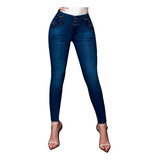 Jeans Mujer Pantalón Colombiano Mezclilla Strech Push Up P47