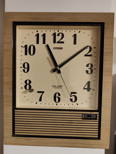 Reloj De Pared Citizen Vintage. Made In Japan.