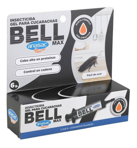 Bell Max Gel Para Cucarachas 6 Gr - Anasac