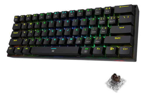 Teclado Redragon Gamer Mecanico Dragonborn K630rgb-sp Brown 