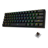 Teclado Gamer Redragon Dragonborn K630rgb Negro Sw Brown Sp Idioma Español