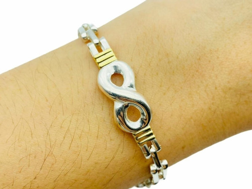 Pulsera Plata 925 Oro Infinito Mujer Regalo Día Enamorados