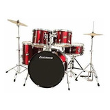 Bateria Ludwig Accent Drive De 5 Piezas, Lamina Roja - Inc