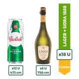 Cerveza Grolsch Lata 473ml X12 + Sidra 1888  750ml X6 Oferta