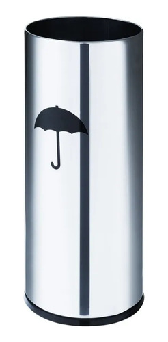 Porta Guarda Chuva Cesto Suporte Loja Aço Inox 45cm Altura