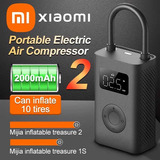 Bomba Ar Portátil Xiaomi Elétrico Mini Compressor Mi  Bike Cor Preto