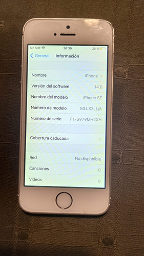  iPhone SE 16 Gb  Plata