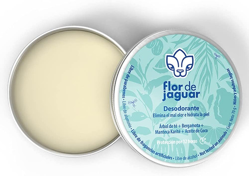 Flor De Jaguar | Desodorante Corporal Natural, 70 G
