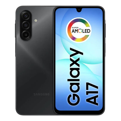 Teléfono móvil Samsung Galaxy A17 con IA, 128 GB, 4 GB de RAM, cámara de 50 MP, pantalla 6.7, NFC, IP54, negro | Envío gratis