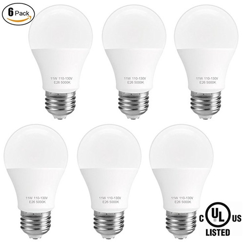 (6-pack) Bulbo Sunmeg A19 Luz Del Led, 100 Watt Equivalente 