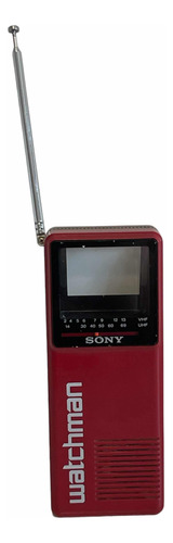 Mini Tv Portátil Com Rádio Sony Watchman