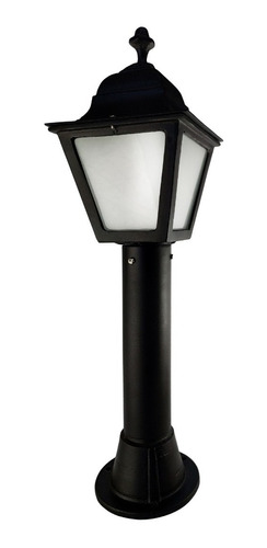 Farol De Pie Marca Sendero 60cm Fundición Aluminio Exterior