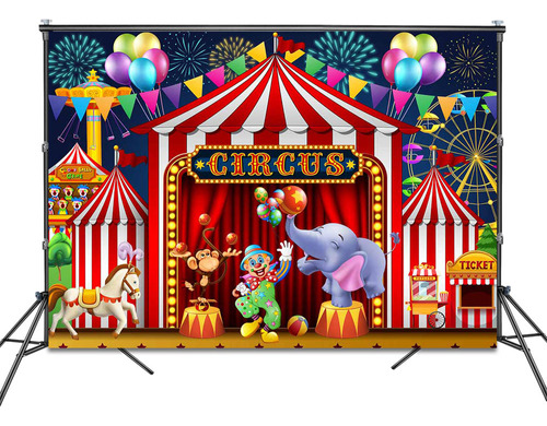 Fondo De Circo Decoraciones Para Fiestas De Cumpleaños Niños