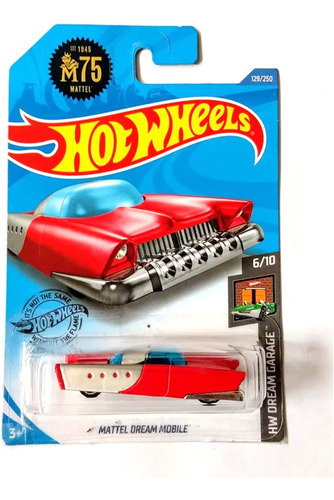 Hot Wheels Dream Mobile Edición De Coleccion 75 Años Mattel