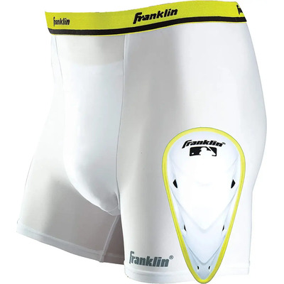 Pro - Short Compresión Con Concha Franklin Para Jóvenes Xs Blanco Xs